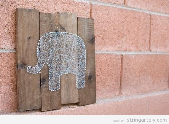 elephant-string-art-string-art-diystring-art-diy