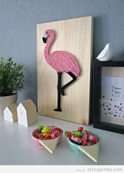 String Art - The Frosted Flamingo