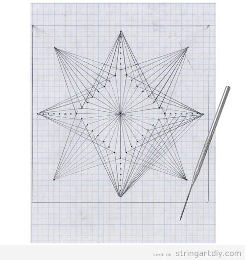Geometric String Art free patterm