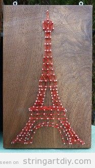 Eiffel Tower String art DIY