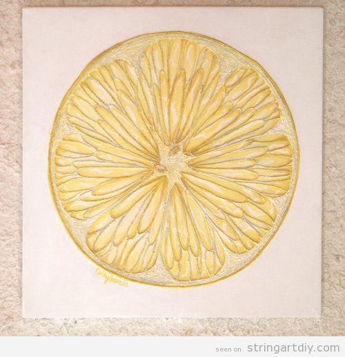 Lemon Wall String Art