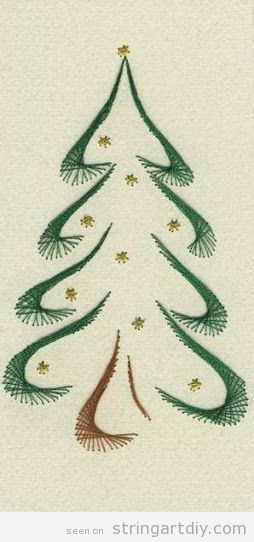 String Art Christmas Tree