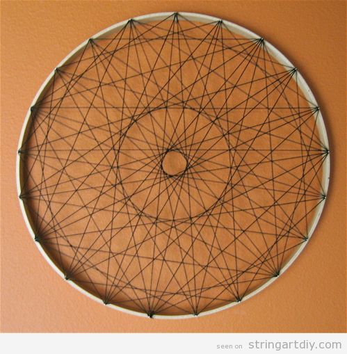 Wall String Art rounded
