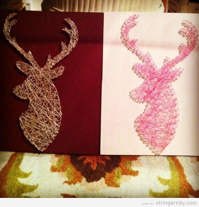 Deer String Art