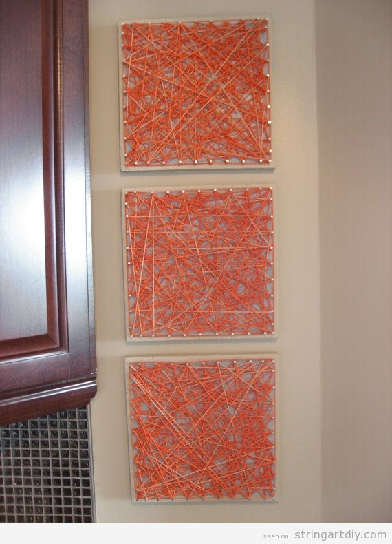 String Art panels to decorate a wall