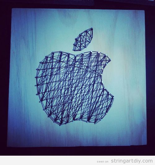 Apple String Art DIY