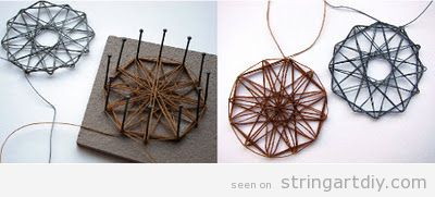 Handmade String Art Necklaces 