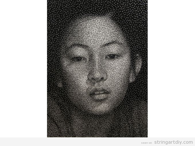 String Art Portraits by Kumi Yamashita 2