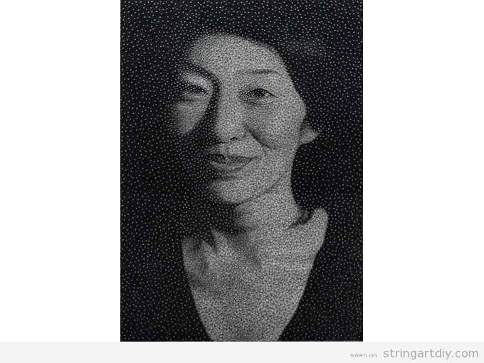 String Art Portraits by Kumi Yamashita 1
