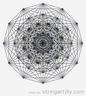 Demihepteract String Art Pattern