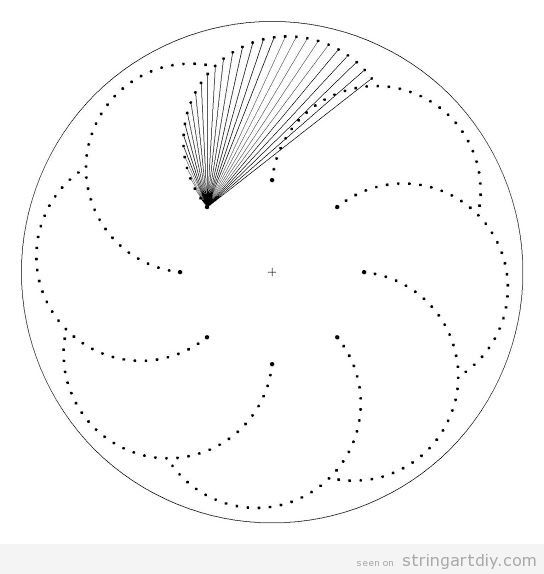 Spiral String Art Patter Free Download String Art DIYString Art DIY