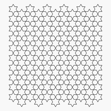 Free islamic geometric pattern String Art DIY