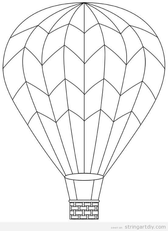 Hot Air Balloon Printable Template Printable Word Searches