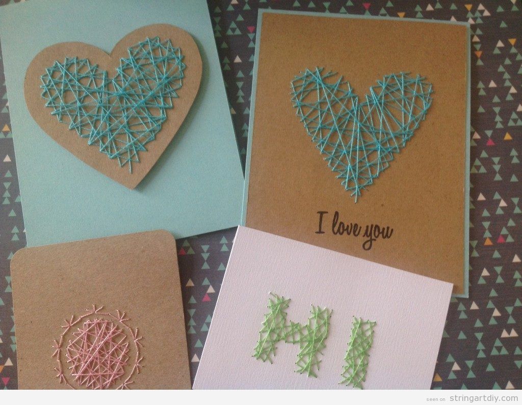 Mother's Day String Art card