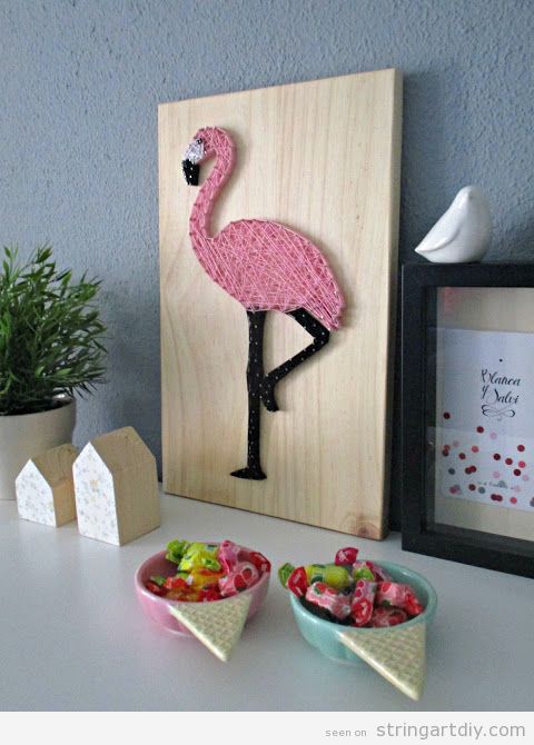 Flamingo String Art 3