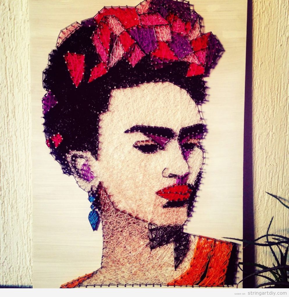 Frida Kahlo String Art 4