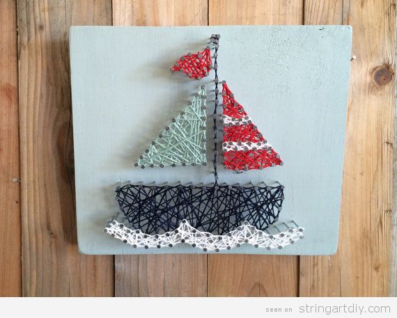 Boat String Art Nursery