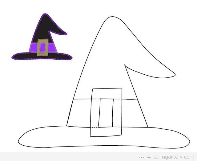 Witch Hat free template