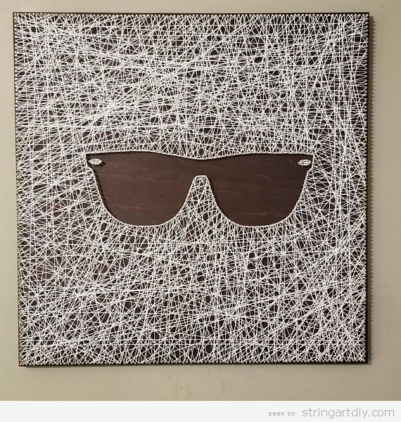 String Art sunglasses negative