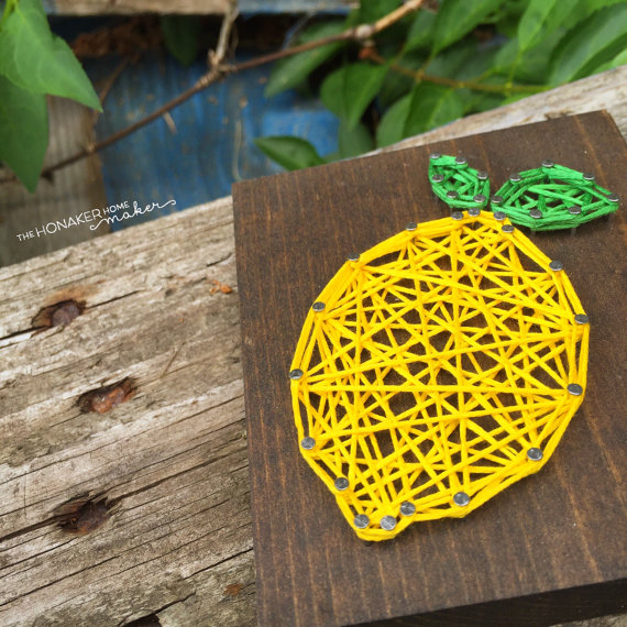 Summer Fruits String Art: Watermelon, Strawberry, Pineapple, Lemon and ...