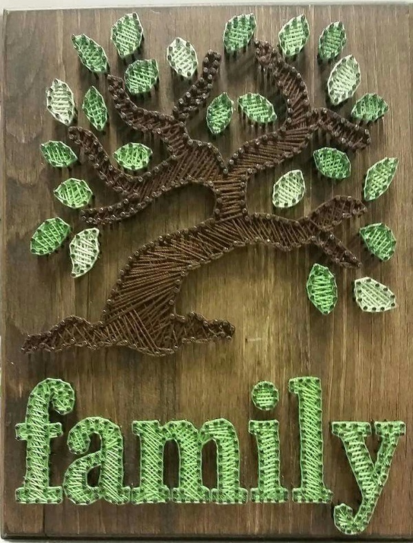 Family Tree String Art
