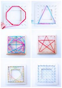 Easy Geometric String Art Design + Tutorials - String Art DIYString Art DIY