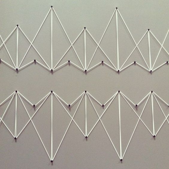 DIY String Art tutorial #6, Wall Decor Ideas, Simple String art