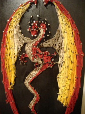 Dragon String Art