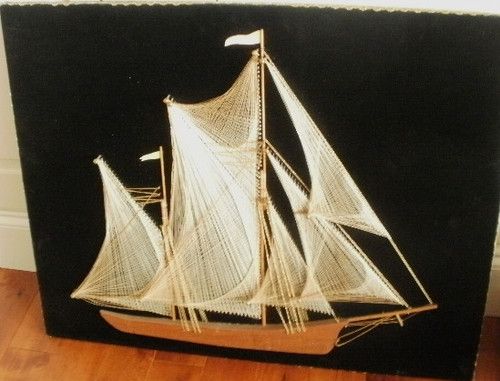 Old Ship String Art